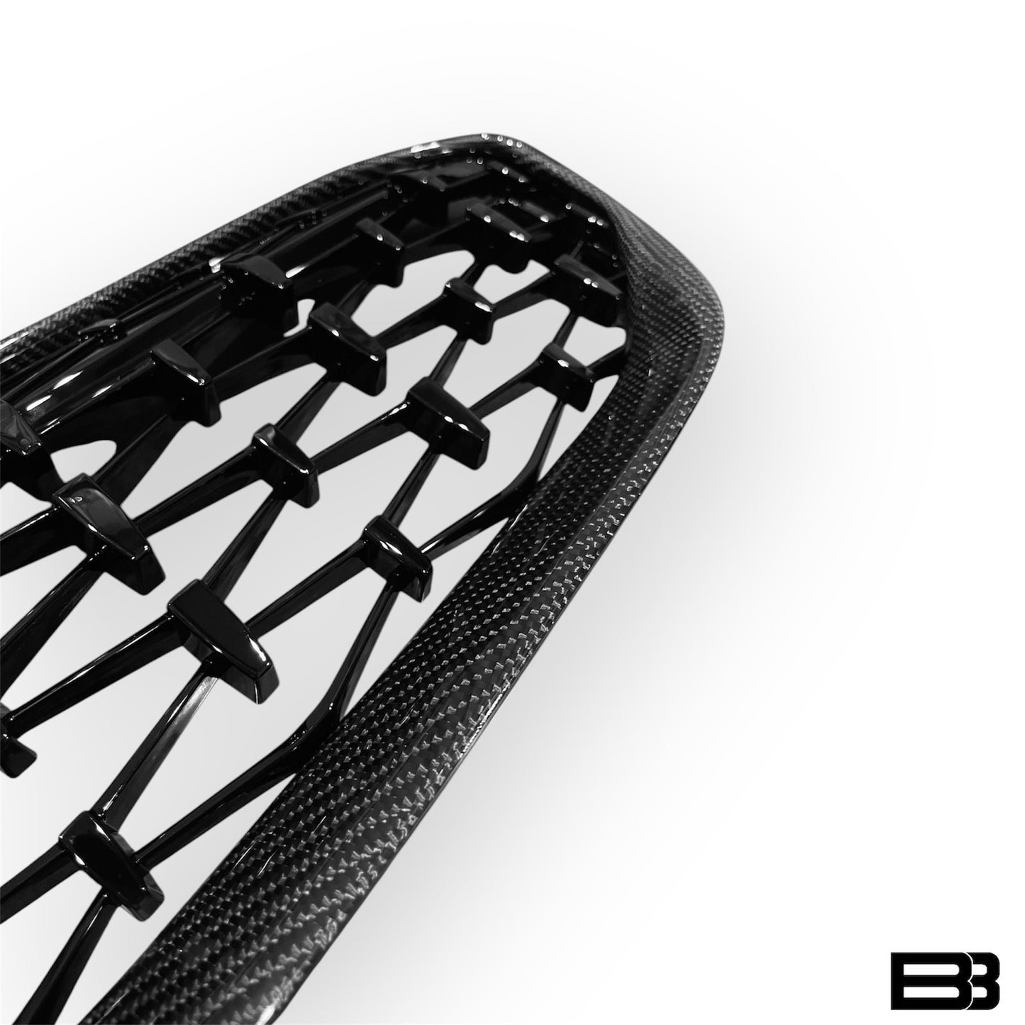 Carbon Fiber Diamond-Style Front Grille