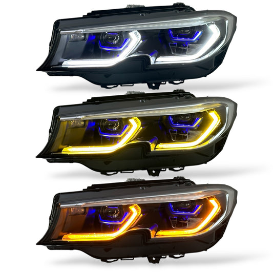 BMW G20 330i M340i V3 Tri-Color Laser Headlights